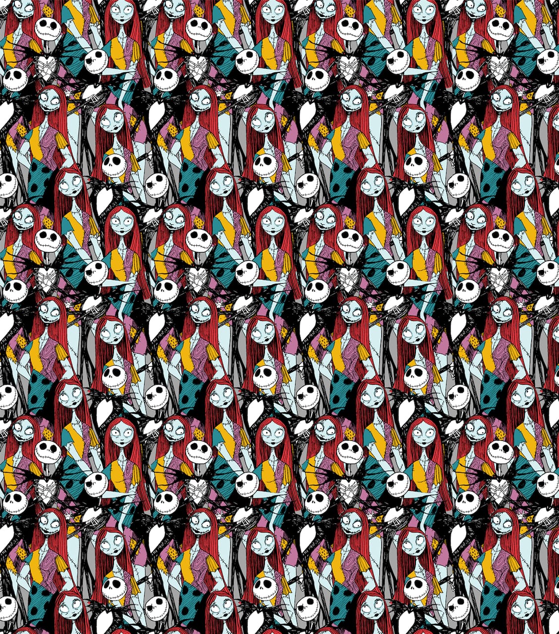 Disney® The Nightmare Before Christmas Sally & Jack Packed Cotton Fabric